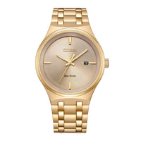 Citizen Men's 40mm Eco-Drive Gold Champagne Dress Watch