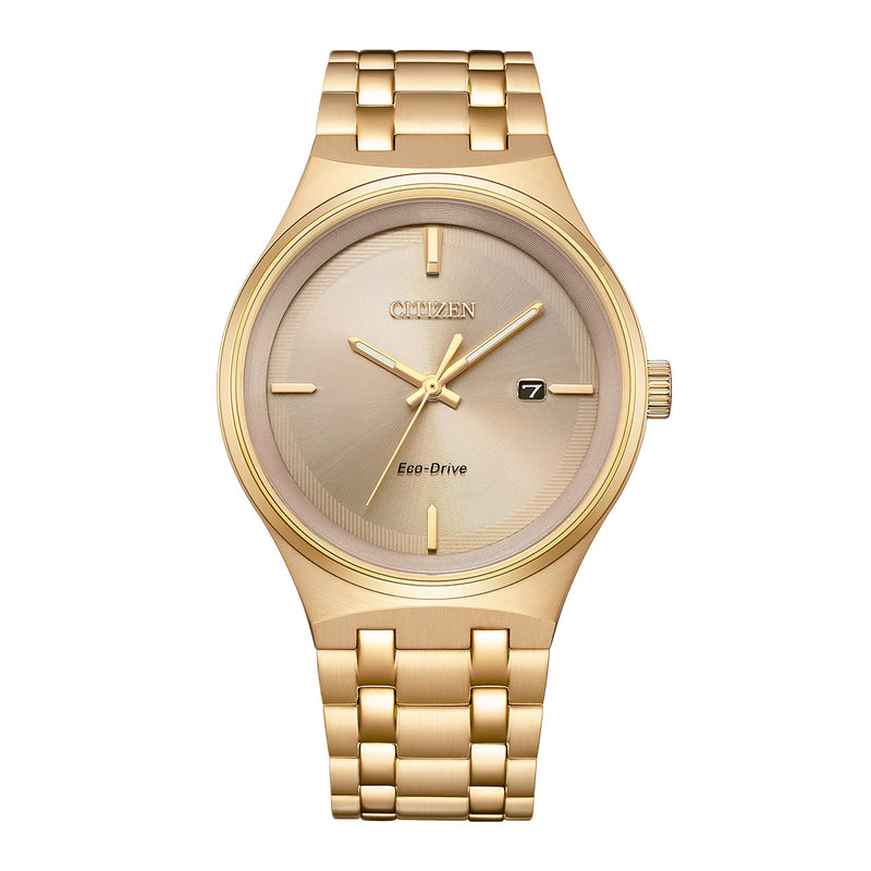 Citizen Men's 40mm Eco-Drive Gold Champagne Dress Watch