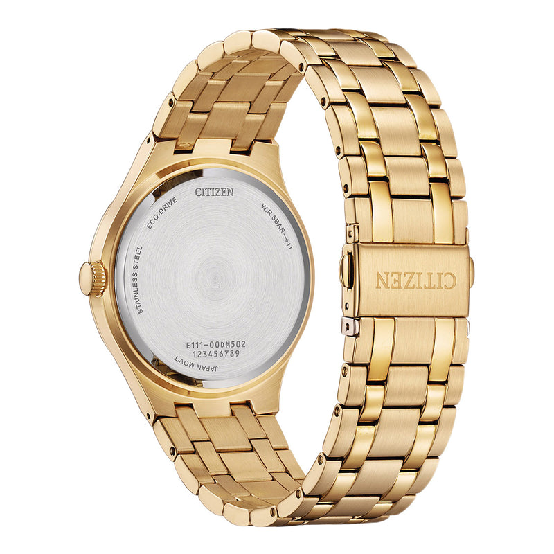 Citizen Men's 40mm Eco-Drive Gold Champagne Dress Watch