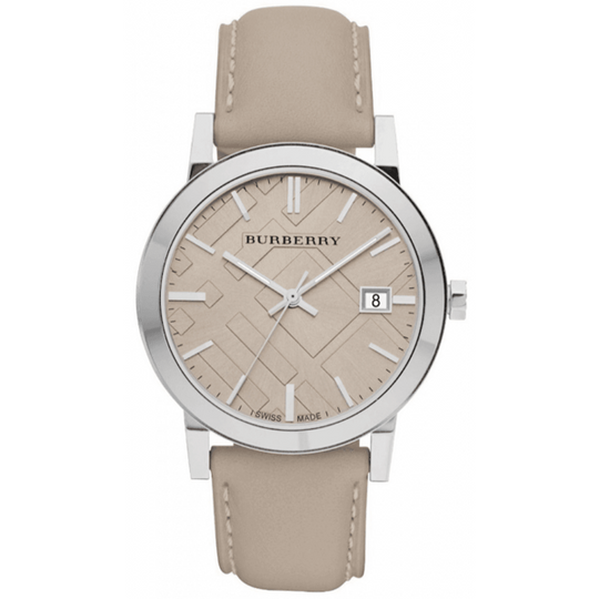 Burberry BU9010 The City Check Champagne 38mm Watch
