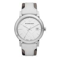 Burberry BU9019 Ladies The City Check White Watch