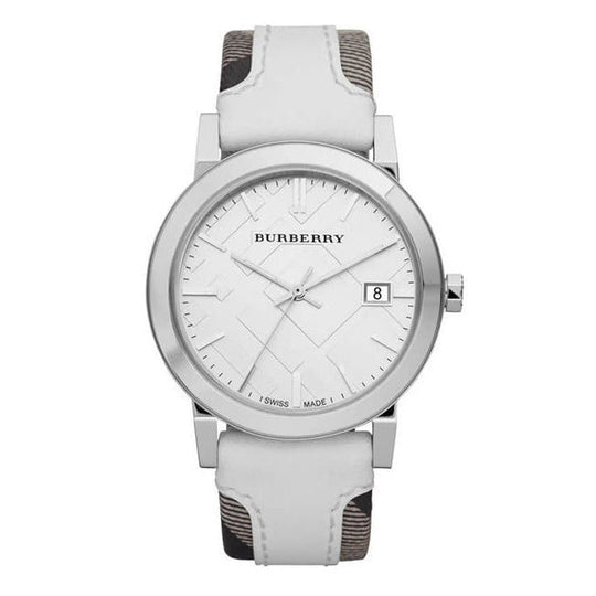 Burberry BU9019 The City Check White 38mm Watch