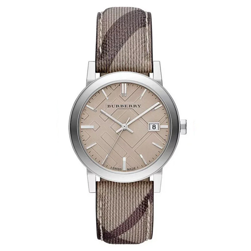 Burberry BU9118 Ladies The City Smoke Check Strap Watch