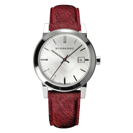 Burberry The City Check Ladies' 34mm Red Watch BU9123
