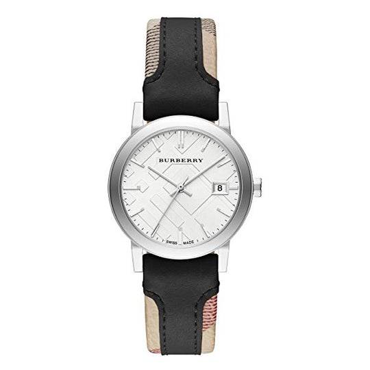 Burberry The City Haymarket Check Ladies' 34mm Black Watch BU9150