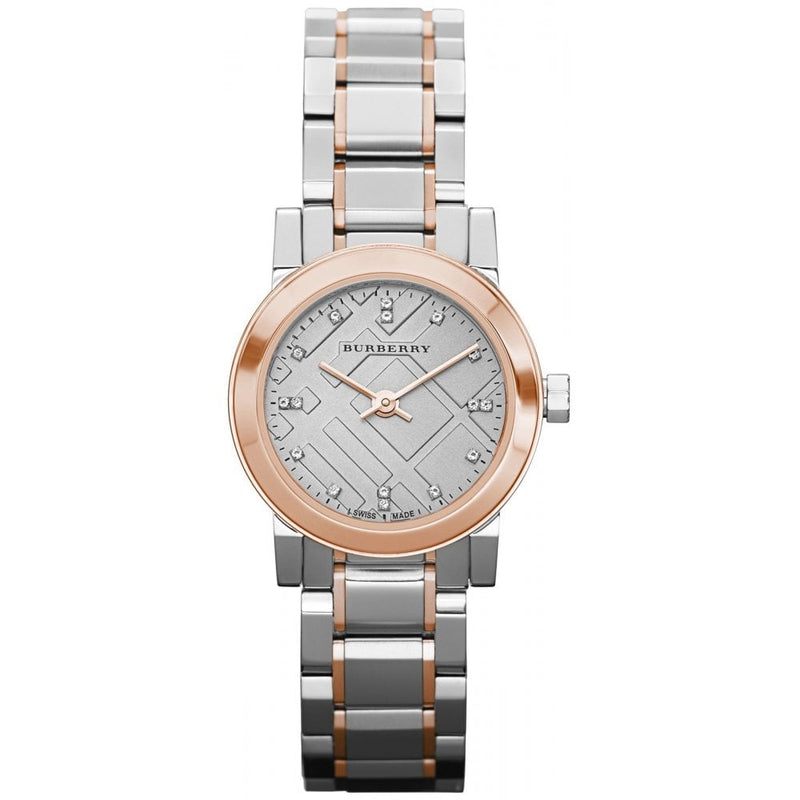 Burberry BU9214 Ladies The City Diamonds Two-Tone Rose Gold Watch