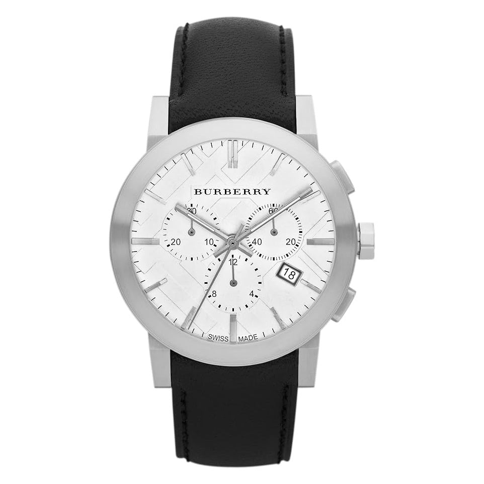 Burberry The City Men's Chronograph 42mm White Dial Watch BU9355