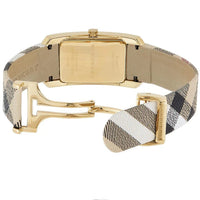 Burberry BU9509 Ladies The Pioneer Check Yellow Gold Watch