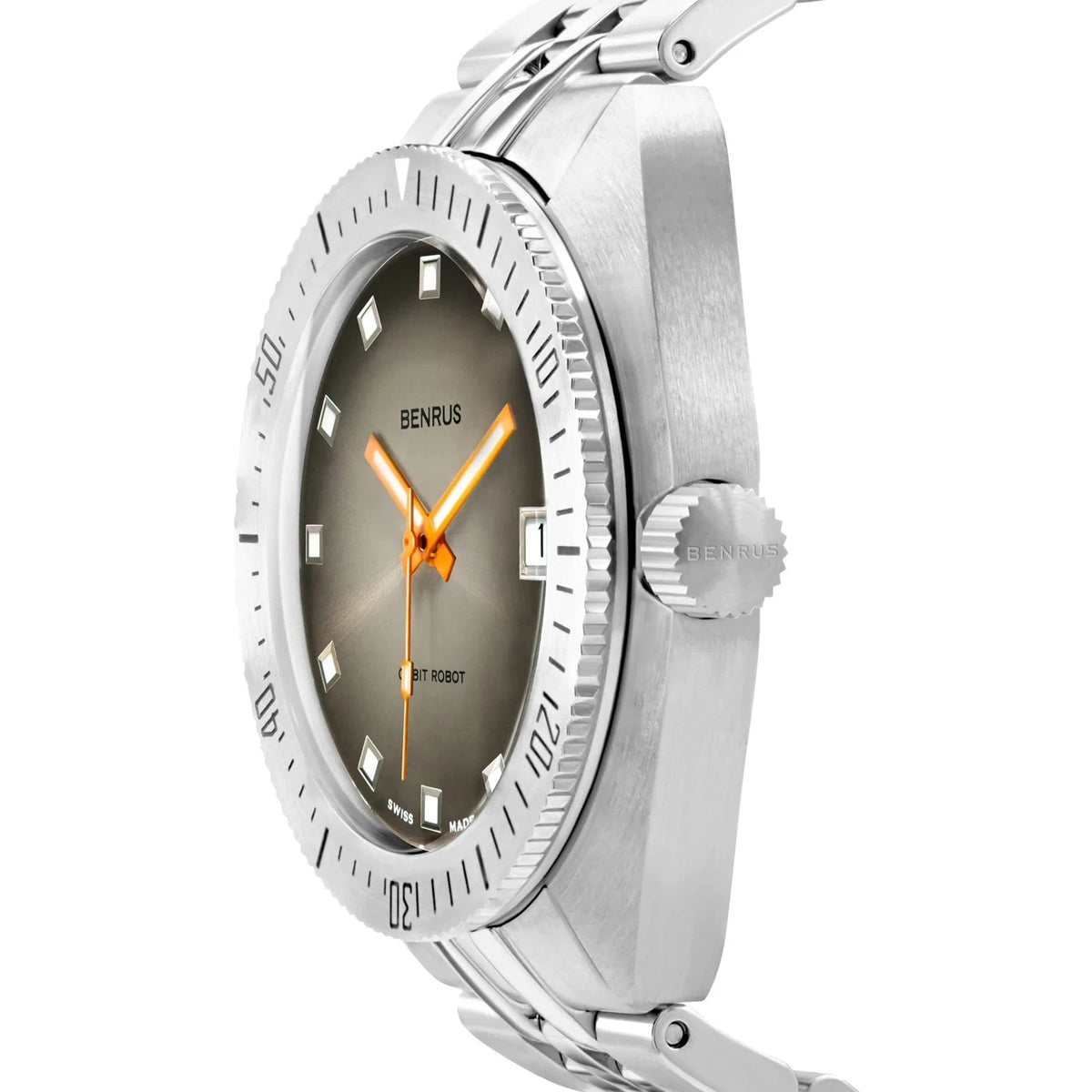 Benrus Men's Orbit Robot Skin Diver Watch Grey from WatchPilot™