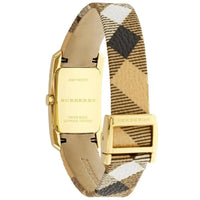 Burberry BU9509 Ladies The Pioneer Check Yellow Gold Watch