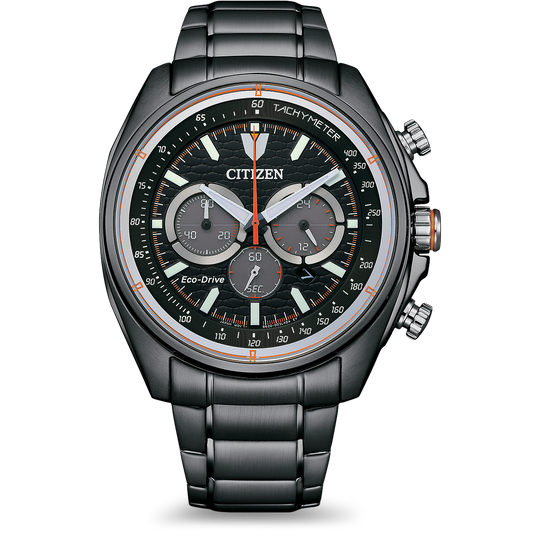 Citizen Eco-Drive Chronograph Black PVD Men's Watch CA4567-82H