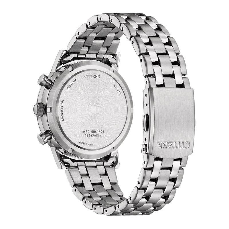 Citizen Men's 42mm Eco-Drive Chronograph Watch White