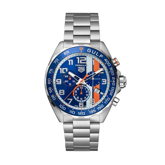 Tag Heuer Formula 1 Men's Gulf Special Edition Blue Chronograph Watch