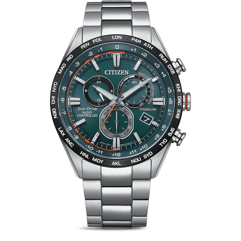 Citizen Eco-Drive Radio Controlled Green Men's Watch CB5946-82X