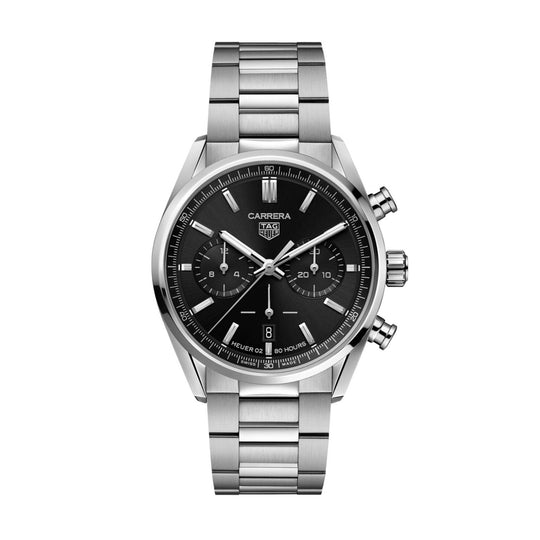 Tag Heuer Carrera Men's Black Chronograph Watch CBN2010.BA0642