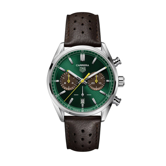 Tag Heuer Carrera Men's Green Chronograph Watch Limited Edition
