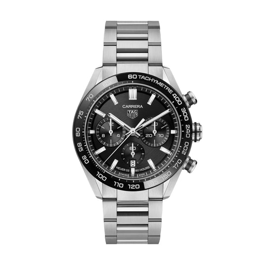 Tag Heuer Carrera Men's Black Chronograph Watch CBN2A1B.BA0643