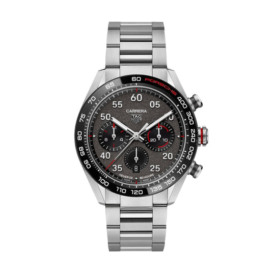 Tag Heuer Carrera Men's Grey Chronograph X Porsche Watch CBN2A1F.BA0643
