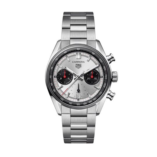 TAG Heuer Carrera Men's Silver Chronograph Watch CBS2216.BA0041