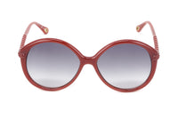 Chloé Women's Sunglasses Oversized Round Orange/Grey CH0002S-004 58