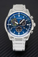 Citizen Eco-Drive Chronograph Blue Men's Watch AT1190-87L