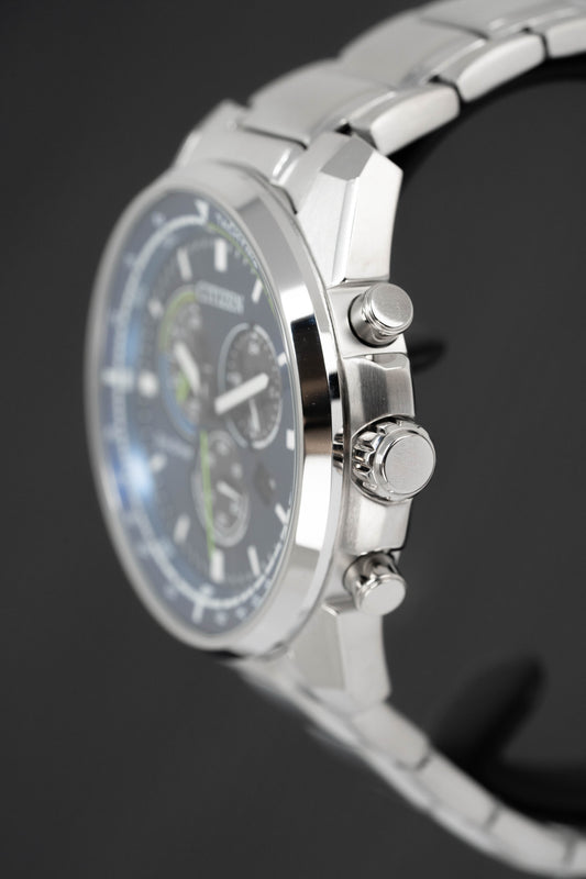 Citizen Eco-Drive Chronograph Blue Men's Watch AT1190-87L
