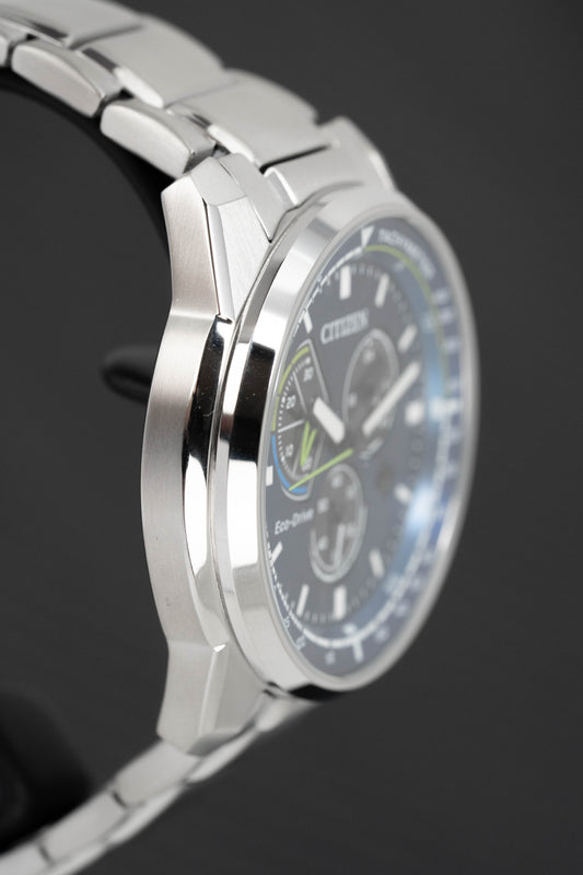 Citizen Eco-Drive Chronograph Blue Men's Watch AT1190-87L