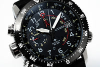 Citizen Men's Watch Eco-Drive Diver Marine Promaster Black Red BN4044-15E