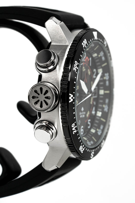 Citizen Men's Watch Eco-Drive Diver Marine Promaster Black Red BN4044-15E