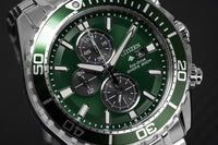 Citizen Men's Watch Eco-Drive Promaster Stainless Steel Bracelet Green CA0820-50X