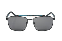 Converse Men's Sunglasses Square Flat Top Matte Black and Blue SCO229 0531