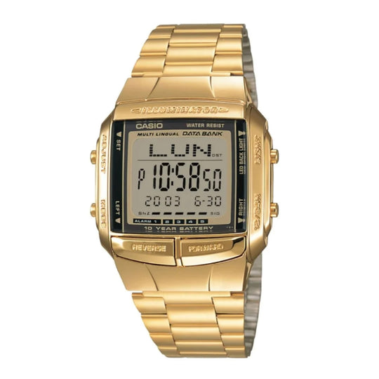 Casio Vintage Databank Men's Gold Digital Watch DB-360G-9ADF
