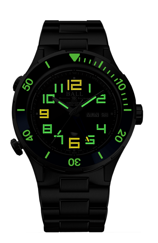 Ball Men's Watch Roadmaster Vanguard II Black DG3036B-S3C-BK
