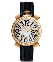 GaGà Milano Ladies Watch Manuale 35mm Black IP Rose Gold