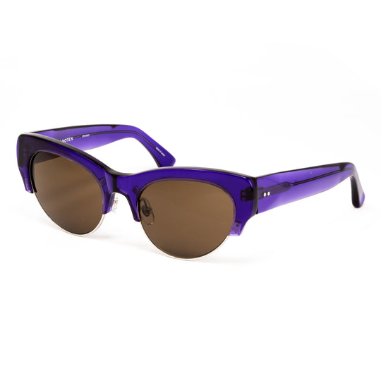 Dries Van Noten x Linda Farrow Purple Sunglasses DVN100C3SUN
