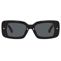 Dries Van Noten Ladies Rectangular Grey Sunglasses DVN137C6SUN