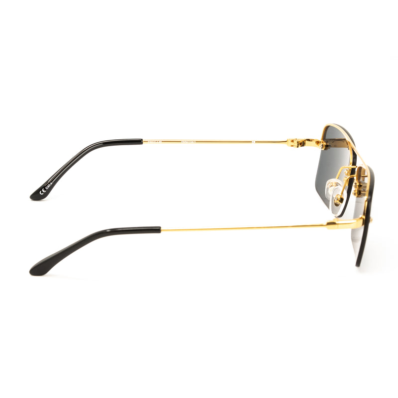 Dries Van Noten x Linda Farrow Black/Gold Sunglasses DVN156C1SUN
