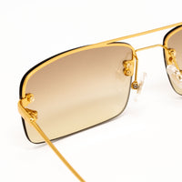 Dries Van Noten x Linda Farrow Gold Sunglasses DVN156C4SUN