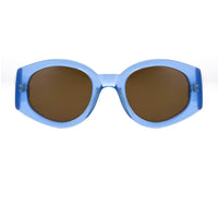Dries Van Noten Ladies Oval Brown Sunglasses DVN15C9SUN