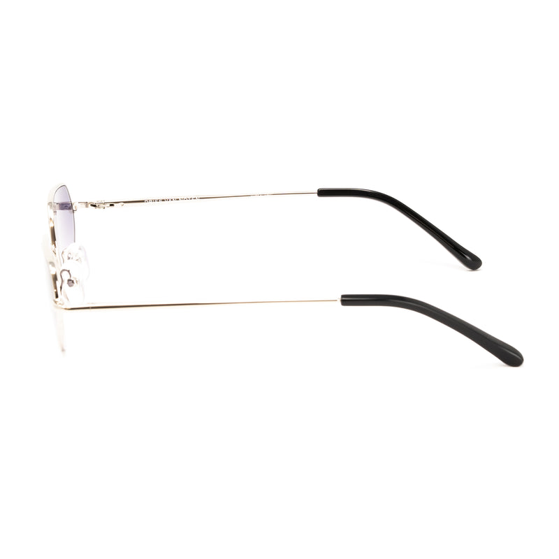 Dries Van Noten x Linda Farrow Silver/Purple Sunglasses DVN176C7SUN