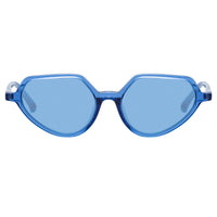 Dries Van Noten Ladies Cat Eye Blue Sunglasses DVN178C10SUN