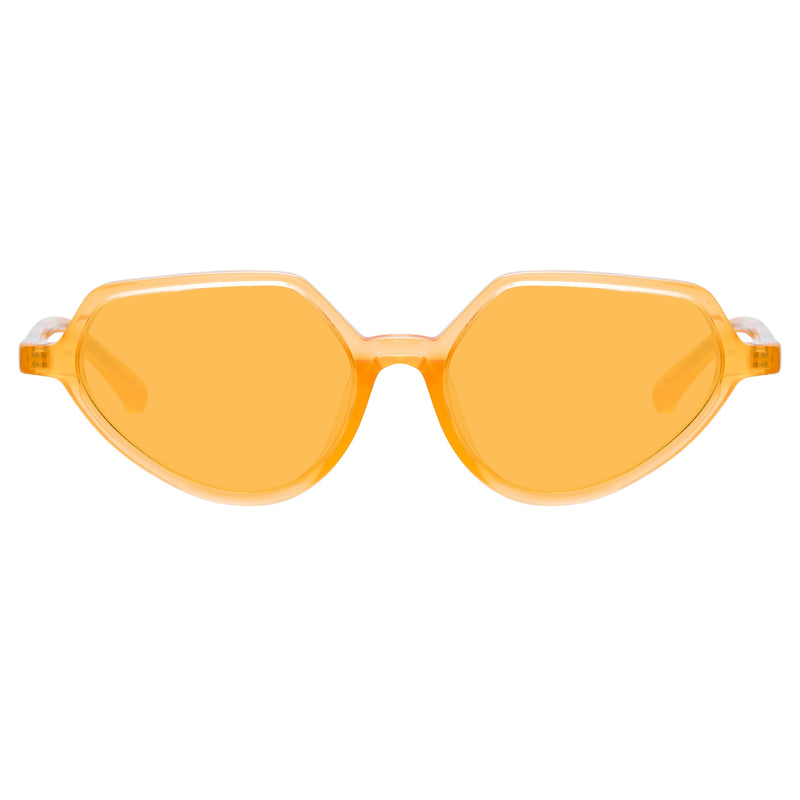 Dries Van Noten Ladies Cat Eye Orange Sunglasses DVN178C9SUN