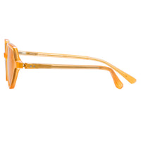 Dries Van Noten Ladies Cat Eye Orange Sunglasses DVN178C9SUN