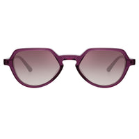 Dries Van Noten Men's Angular Purple Sunglasses DVN183C3SUN