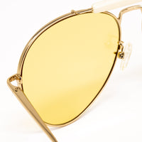 Dries Van Noten x Linda Farrow Gold Sunglasses DVN187C2SUN