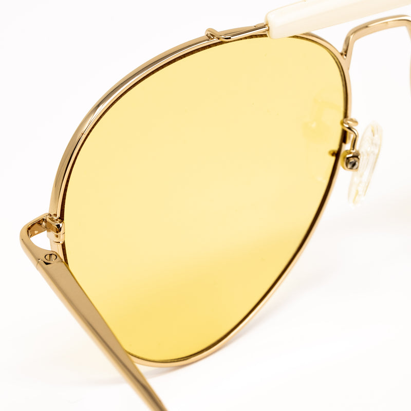 Dries Van Noten x Linda Farrow Gold Sunglasses DVN187C2SUN