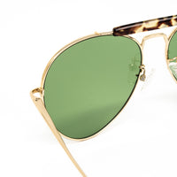 Dries Van Noten x Linda Farrow Green Sunglasses DVN187C5SUN