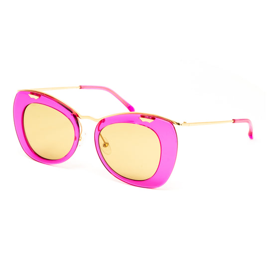 Dries Van Noten x Linda Farrow Hot Pink Sunglasses DVN193C2SUN