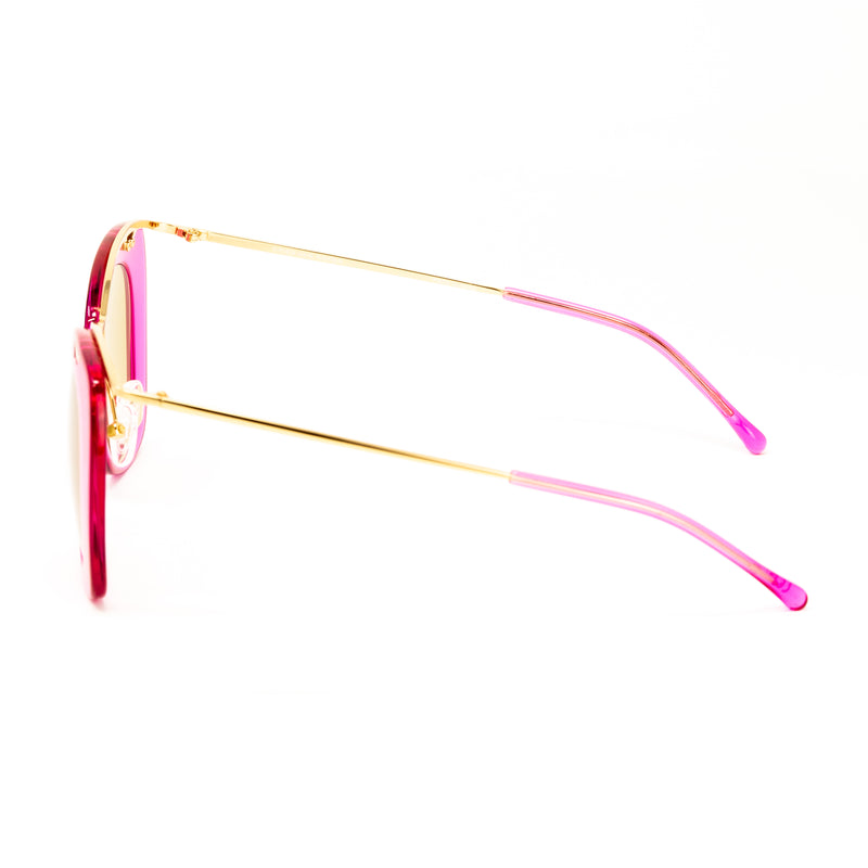 Dries Van Noten x Linda Farrow Hot Pink Sunglasses DVN193C2SUN