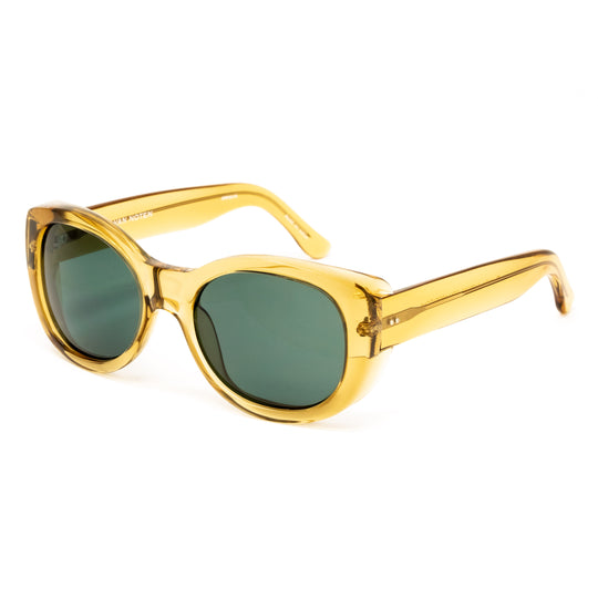 Dries Van Noten x Linda Farrow Yellow/Amber Sunglasses DVN21C13SUN
